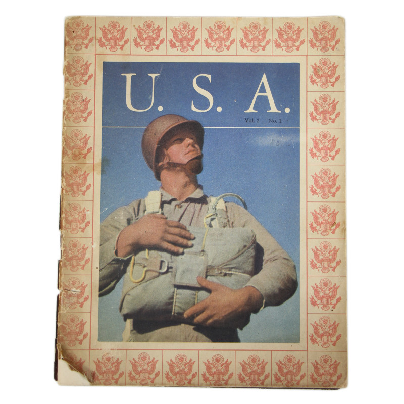Brochure, U.S.A. - Portrait en Miniature de l'Amérique et des Américains en temps de guerre, Vol. 2, No. 1, 1944