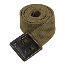Ceinture de pantalon troupe, US Army, J.Q.M.D. 1944, taille 10