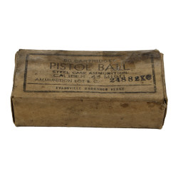 Boîte de cartouches, calibre .45, EVANSVILLE ORDNANCE PLANT