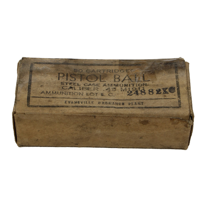Box, Cartridge, Caliber .45, EVANSVILLE ORDNANCE PLANT
