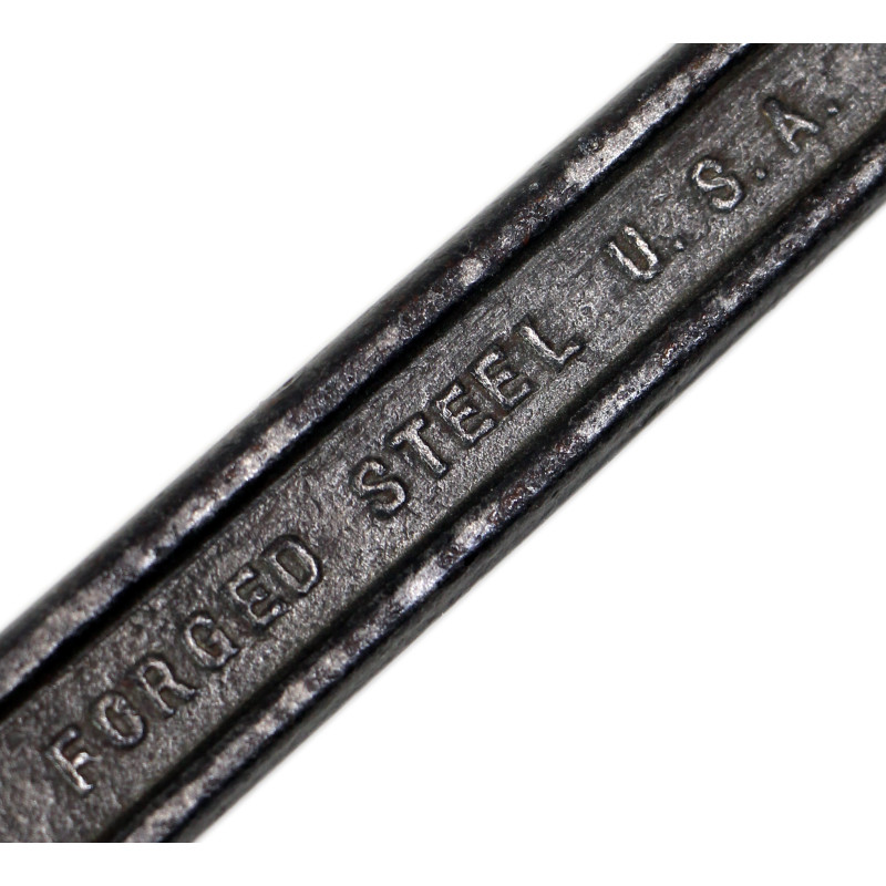 Wrench, Flat, Forged Steel U.S.A., 5/8 x 25/32