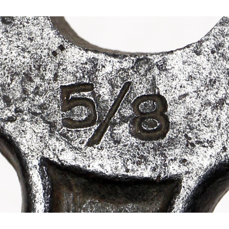 Wrench, Flat, Forged Steel U.S.A., 5/8 x 25/32