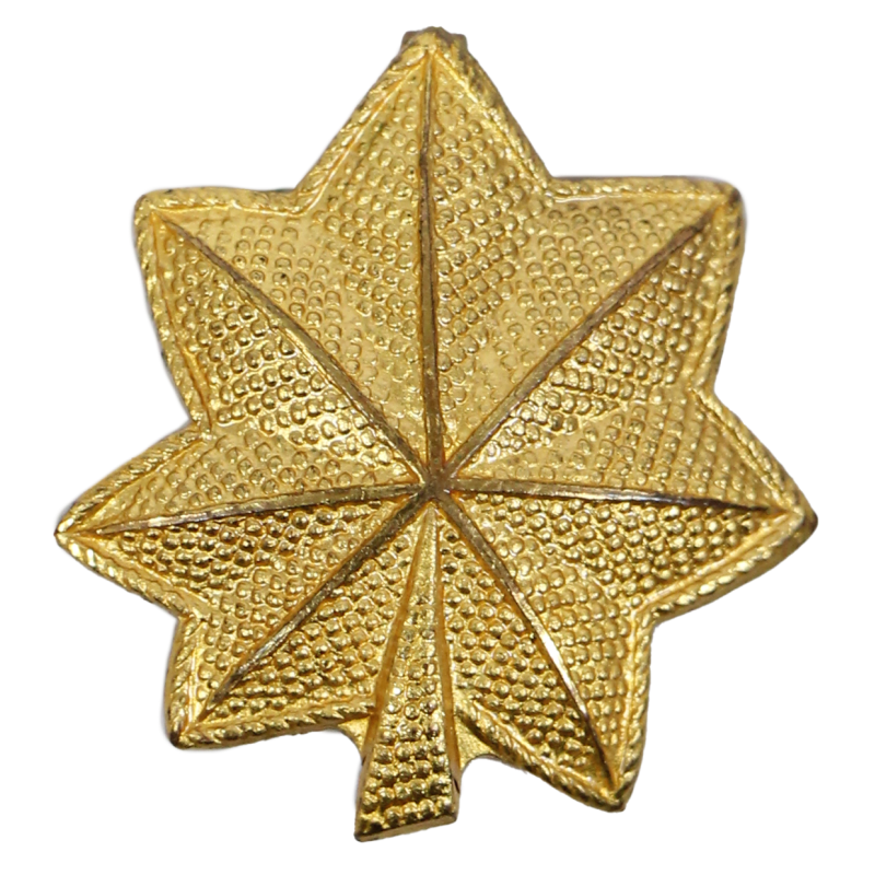 Insignia, Rank, Major, Pin Back, 'Snowflake'