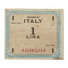 Banknote, 1 Lira, Invasion Money, 1943