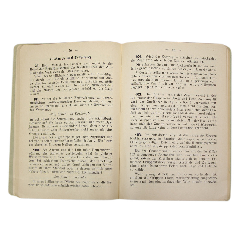 Manual, Instruction, Swiss Army, Provisorische Ausbildungsvorchrift der Infanterie, Part III, 1944