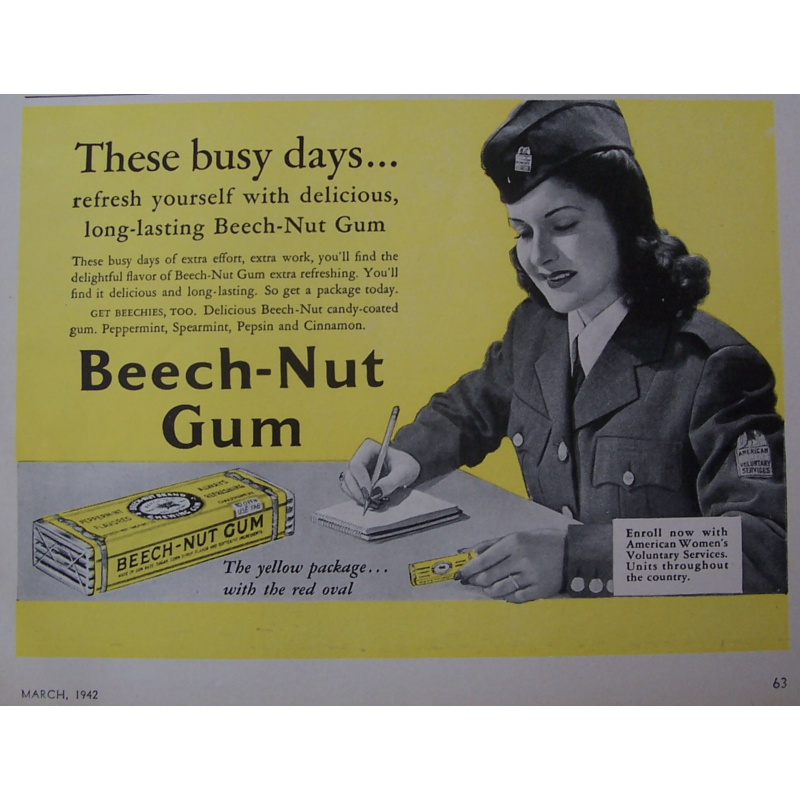 Stick, Gum, Chewing, Peppermint, BEECH-NUT
