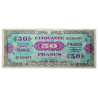 Billet d'invasion, 50 francs, 1944, 2e émission