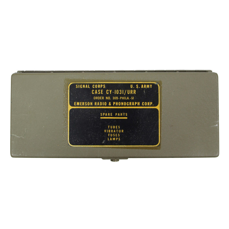 Boîte pour lampes de radio, CY-1031, radio AN/GRR-5