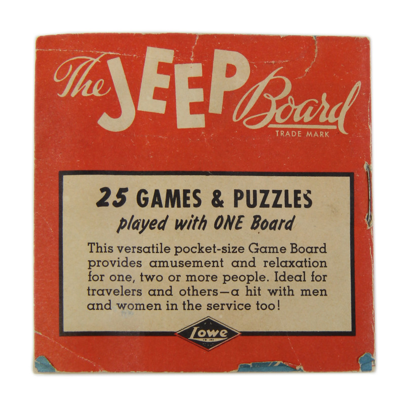 Boîte de jeux, The Jeep Board, 1944