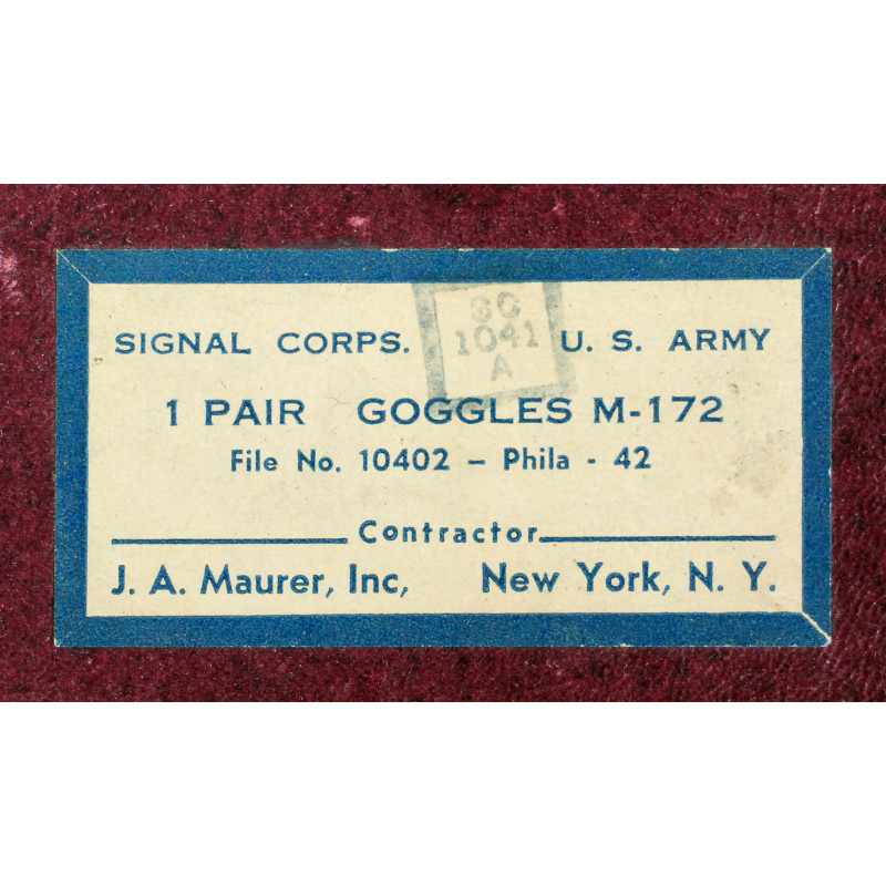 Goggles WILLSON, M-172, for SE-11 Signal Lamp (M-227), 1942, in Box