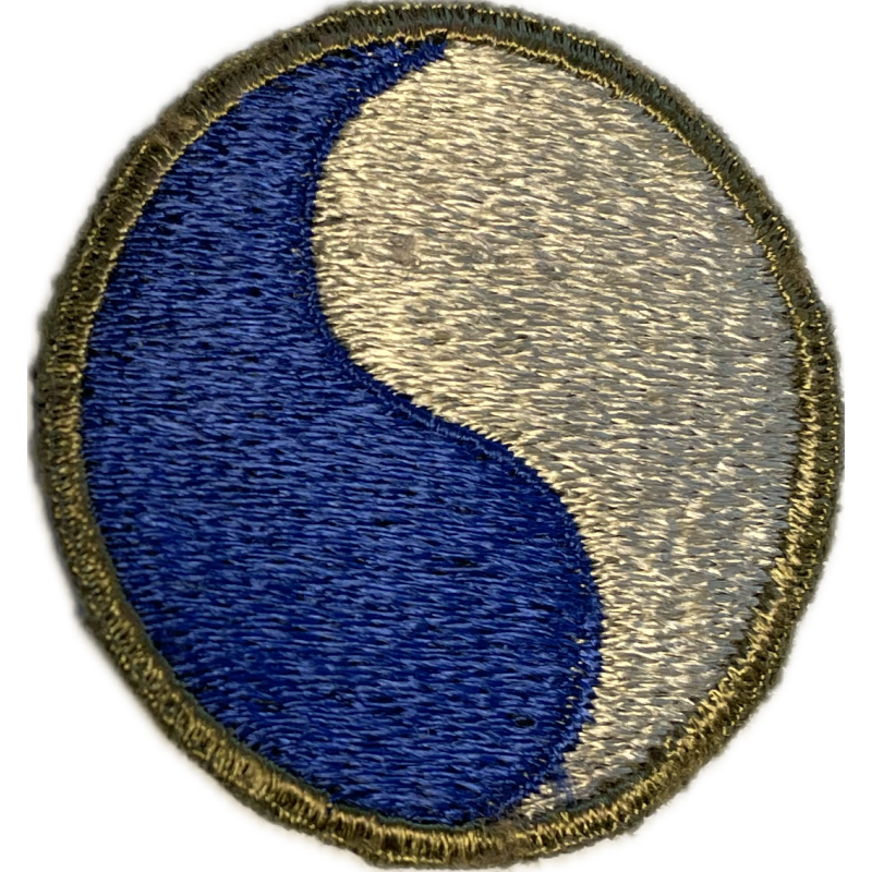 Insigne, 29th Infantry Division, Black Back, British-Made