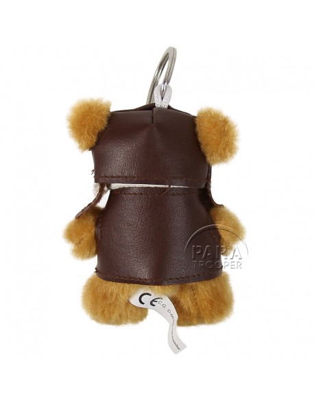 Key-ring, teddy bear, pilote with goggles