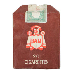 Pack, 20-Cigarette, German, BALI, Empty