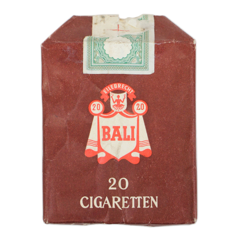 Pack, 20-Cigarette, German, BALI, Empty
