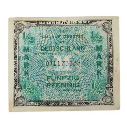 Billet d'invasion, 1/2 Mark, Fünfzig Pfennig, 1944