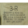 Guêtres en toile, US Army, 3R, GREGORY & READ CO. 1942