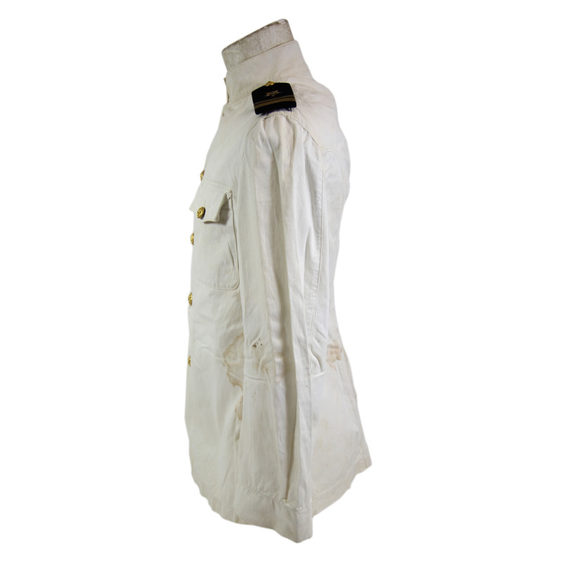 Veste d'été blanche, US Navy, Lt. (J.G.) Herbert Coggin, USS Alkes