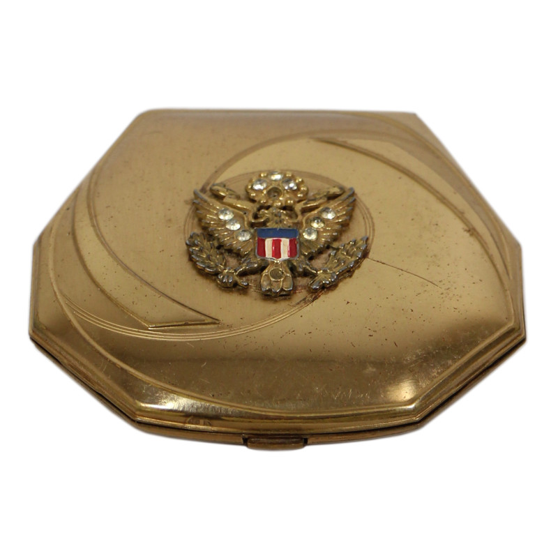 Compact, Powder, Brass, ELGIN, US Army