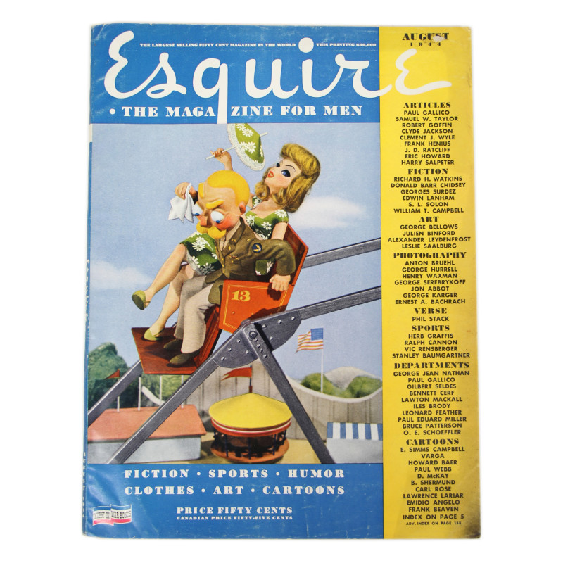 Magazine, Esquire, August 1944
