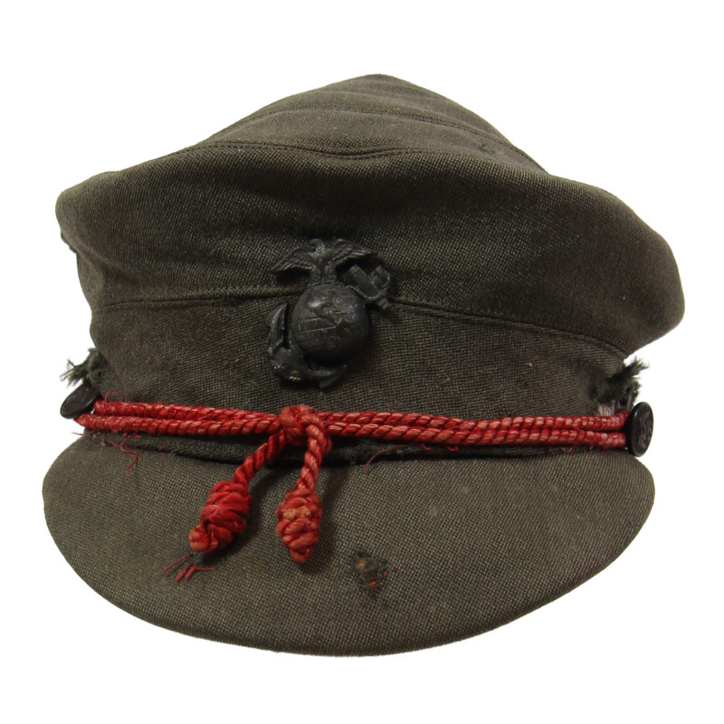 Casquette, USMC Women's Reserve, Forest Green, et effets personnels, Sgt. Myrtle Leube