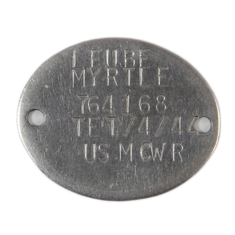 Casquette, USMC Women's Reserve, Forest Green, et effets personnels, Sgt. Myrtle Leube