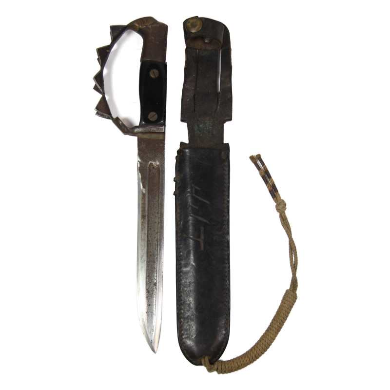 Knife, Fighting, Theater-Made, Pfc. Joseph Thomas, Co. A, 16th Marine Regt., 5th Marine Division, Iwo Jima