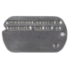 Plaque d'identité, Dog Tag, Sgt. Maurice Kunselman, 424th Inf. Regt., 106th Infantry Division, ETO, Ardennes