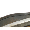 Casque parachutiste M38, Fallschirmjäger, à insigne, impacté, Paris