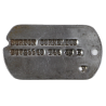 Plaque d'identité, Dog Tag, Pfc. Cornelius Burton