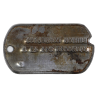 Plaque d'identité, Dog Tag, Pfc. Cornelius Burton