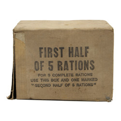 Carton de ration, First Half of 5 Rations, Ten-in-One, 1943