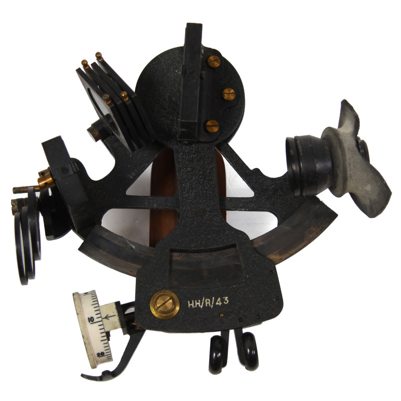 Sextant britannique, Husun, Air Ministry, Henry Hughes & Son, Ltd., 1943, dans son coffret
