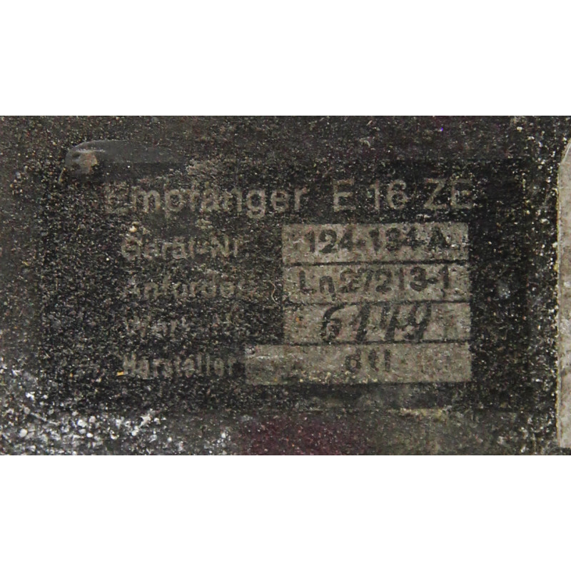 Receiver, Radio, German, Empfänger E 16 ZE, Wehrmacht