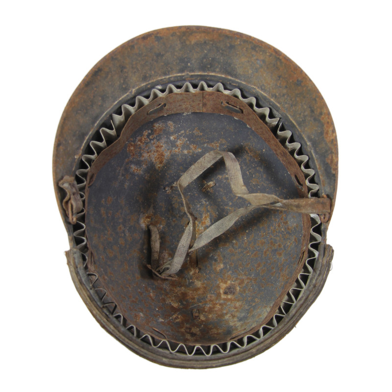 Casque français, Mle 1919, artillerie spéciale, avec poignard d’abordage, insignes et portrait