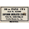 Box, 100 Superior Insulated Staples, US Army, Phila-43