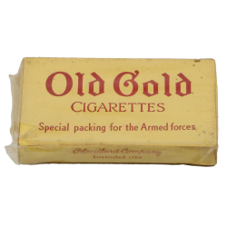 Cigarettes, Old Gold, from K ration, Special packing for the Armed Forces.