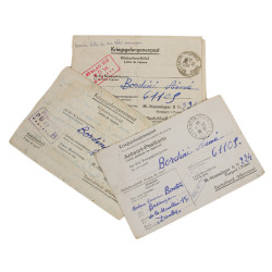 Correspondence, Epistolary, 1ère classe Aimé Bordini, 26e BCP, French POW, Stalag II-D, 1943