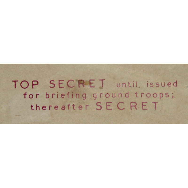 Carte alliée, ISIGNY, "Top Secret", 1944, Normandie