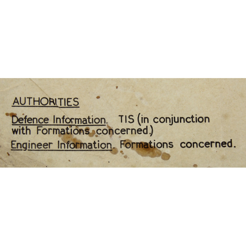 Carte alliée, ISIGNY, "Top Secret", 1944, Normandie