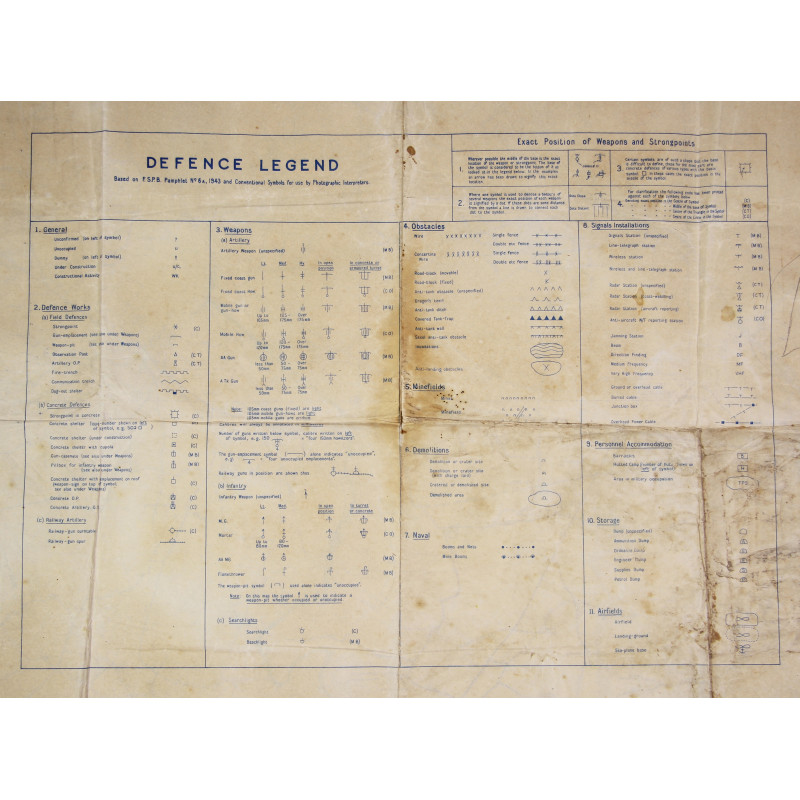 Carte alliée, ISIGNY, "Top Secret", 1944, Normandie