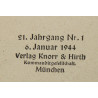 Magazine, Münchner Illustrierte Presse, January 6, 1944