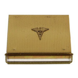 Poudrier-étui à cigarettes, VOLUPTÉ, US Army, Medical Department, complet
