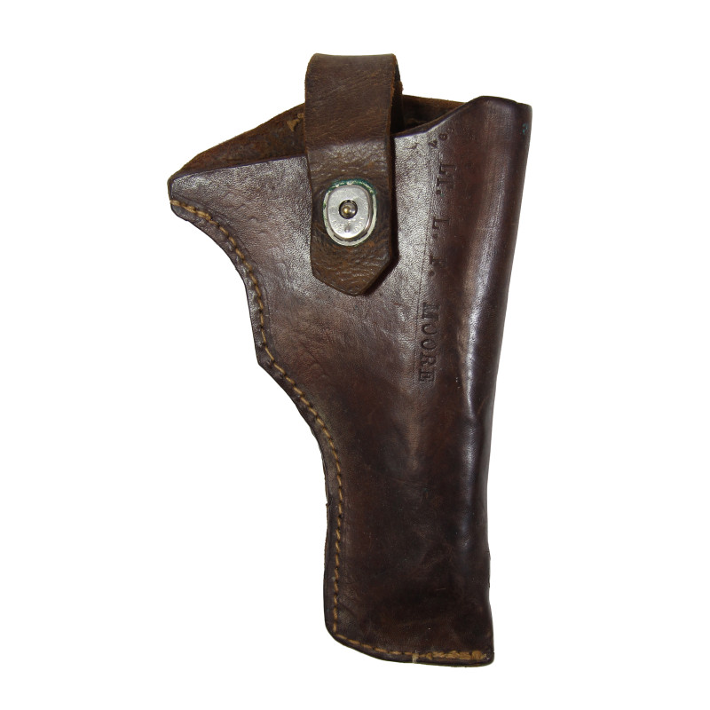 Holster de ceinturon, Colt .45, fabrication artisanale, nominatif