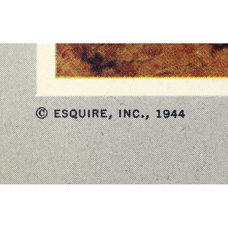 Magazine, Esquire, July 1944, with Pin-Up Girl