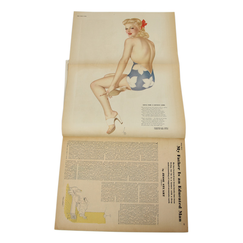Magazine, Esquire, July 1944, with Pin-Up Girl