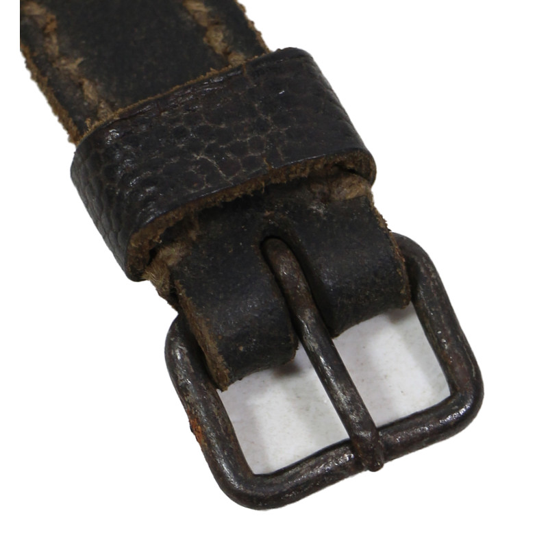 Sangle en cuir allemande, multiusage, Uffz. Walter Schmid