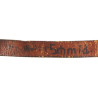Sangle en cuir allemande, multiusage, Uffz. Walter Schmid