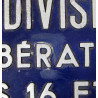 Plaque de rue, "11ème Division britannique, libératrice de Flers les 16 et 17 août 1944"