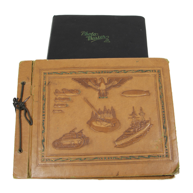 Set of Two Albums, 678 Pics, T/3 Allen Crenshaw, Jr., Medic, 546th AAA (AW) Bn., Third Army, ETO
