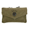 Pochette à pansement M-1942, B.A.B. CO. 1943, matricule partiel, avec pansement Carlisle